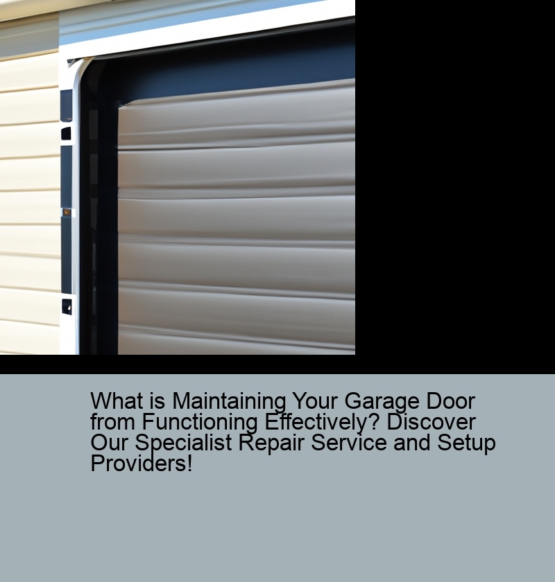 What is Maintaining Your Garage Door from Functioning Effectively? Discover Our Specialist Repair Service and Setup Providers!